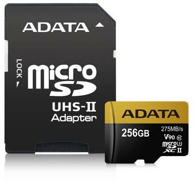 Adata 256GB microSDXC UHS-II CL10 memóriakártya + Adapter