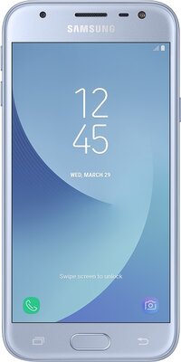 Samsung J330 Galaxy J3 (2017) Dual SIM kártyafüggetlen okostelefon, Blue/Silver (Android)