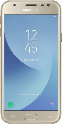 Samsung J330 Galaxy J3 (2017) Dual SIM kártyafüggetlen okostelefon, Gold (Android)