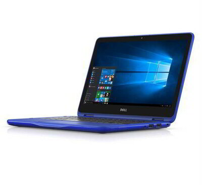 Dell Inspiron 3168 2in1 (228741) - 11.6" HD TOUCH, Pentium QuadCore N3710, 4GB, 500GB HDD, Microsoft Windows 10 Home - Átalakítható Kék Laptop 3 év garanciával