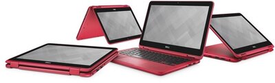 Dell Inspiron 3168 2in1 (240590) - 11.6" HD TOUCH, Pentium QuadCore N3710, 4GB, 128GB SSD, Microsoft Windows 10 Home - Átalakítható Piros Laptop 3 év garanciával - WOMEN'S TOP