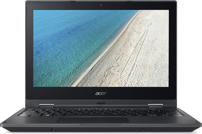 Acer TravelMate Spin B1 2in1 (TMB118-R-P11R) - 11.6" HD TOUCH, Pentium QuadCore N4200, 4GB, 128GB SSD, Microsoft Windows 10 Home - Fekete Átalakítható Üzleti Laptop
