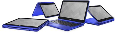 Dell Inspiron 3179 2in1 - 11.6" HD TOUCH, Core m3-7Y30, 4GB, 500GB HDD, Microsoft Windows 10 Home - Átalakítható Kék Laptop 3 év garanciával