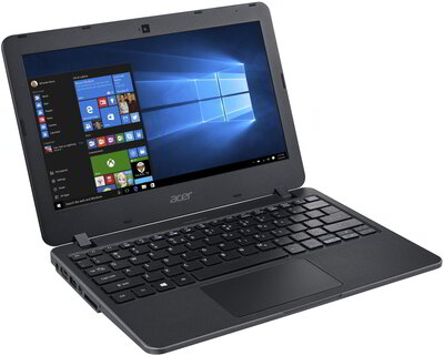 Acer Travelmate B11 (TMB117-M-C0EC) - 11.6" HD, Celeron QuadCore N3160, 4GB, 500GB HDD, Microsoft Windows 10 Home - Fekete Üzleti Laptop