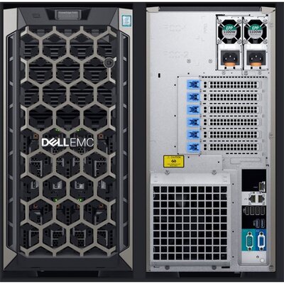 Dell EMC torony szerver PE T440 (3.5"), 1x 10C S4114 2.2GHz, 1x 32GB, 2x120GB SSD, H730P+, NoOS.