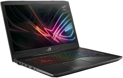 ASUS ROG Strix Scar Edition GL703VM - 17.3" FullHD (120Hz), Core i7-7700HQ, 16GB, 1TB HDD + 256GB SSD, nVidia GeForce GTX 1060 6GB, FreeDOS - Fekete Gamer Laptop