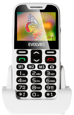 Evolveo EasyPhone XD EP600 Kártyafüggetlen Mobiltelefon - Fekete (Idősek számára)
