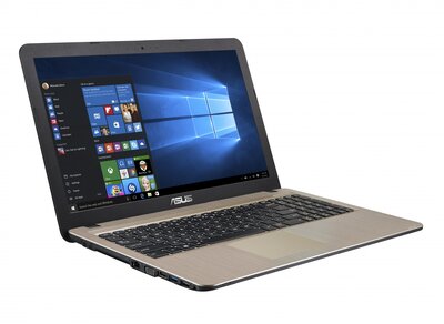 Asus VivoBook 15 (X540NA) - 15.6" HD, Celeron N3350, 4GB, 500GB HDD, Microsoft Windows 10 Home - Fekete Laptop