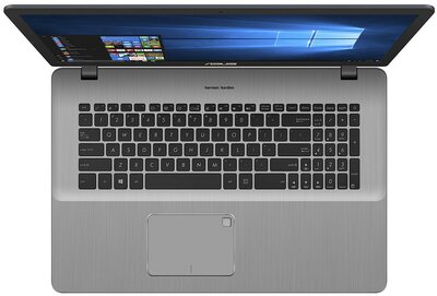 Asus VivoBook Pro 17 (N705UD) - 17.3" FullHD, Core i7-8550U, 16GB, 1TB HDD + 256GB SSD, nVidia GeForce GTX 1050 4GB, Microsoft Windows 10 Home - Szürke Laptop