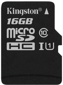KINGSTON Memóriakártya MicroSDHC 16GB CL10 UHS-I Canvas Select (80/10) Adapter nélkül