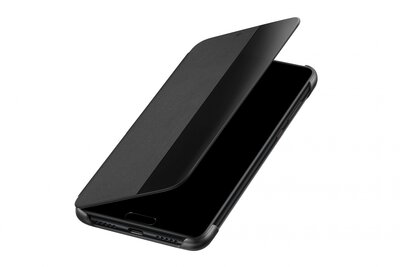 Huawei P20 gyári Smart View flip tok - Fekete