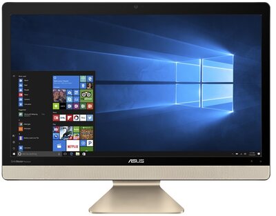 Asus Vivo AIO (V221ICGK) - 21.5" FullHD, Core i5-7200U, 8GB, 1TB HDD, nVidia GeForce 930MX 2GB, Endless - Fekete/Arany All In One Számítógép