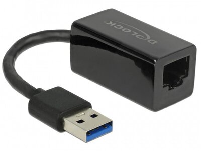 DELOCK Átalakító USB 3.0 to Gigabit LAN kompakt - Fekete színben