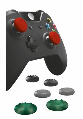 TRUST Játékvezérlő Kiegészítő GXT 264 Csúszásgátló gumi borítás, piros, fekete, szürke, zöld Xbox One