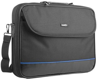 Natec Laptop táska IMPALA, fekete-kék 15,6" (stiff shock absorbing frame)