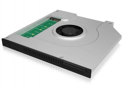 IcyBox Adapter for M.2 SATA SSD in 9,5mm notebook DVD bay