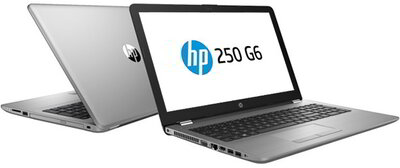 HP 250 G6 - 15.6" FullHD, Core i3-7020U, 4GB, 500GB HDD, DOS - Ezüst Üzleti Laptop 3 év garanciával