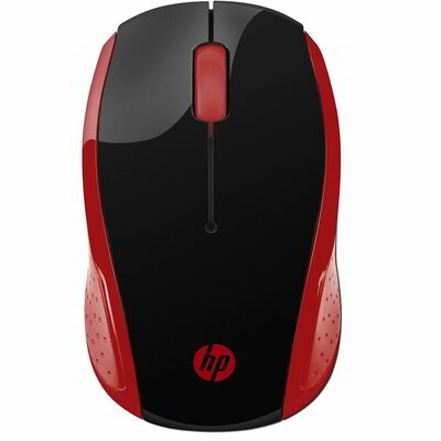 HP 200 fekete wireless piros egér