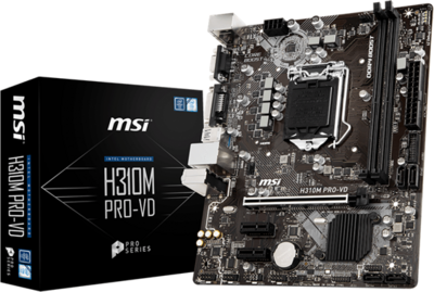 MSI Alaplap S1151 H310M PRO-VD Intel H310, mATX