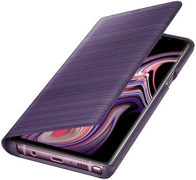 Samsung EF-NN960PVE Galaxy Note 9 Gyári LED View Flip Tok - Lila