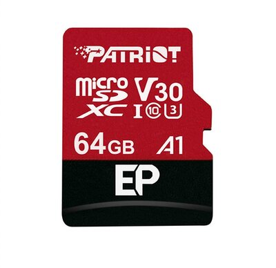 Patriot EP Series 64GB MICRO SDXC V30, up to 100MB/s