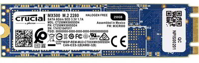 M.2 Crucial MX500 - 250GB - CT250MX500SSD4