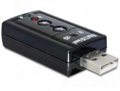 DELOCK USB 2.0 Hangkártya Virtual 7.1 - 24bit/96kHz S/PDIF