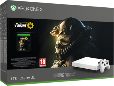 Microsoft Konzol Xbox One X 1TB - Fehér + Fallout76