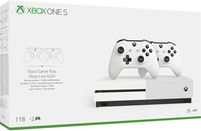 Microsoft Xbox One S Konzol 1TB + Kontroller csomag