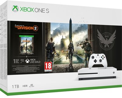 Microsoft Xbox One S 1TB Játékkonzol + Division 2 játékszoftver