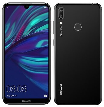 Huawei Y7 (2019) DualSIM Kártyafüggetlen Okostelefon - Fekete (Android)