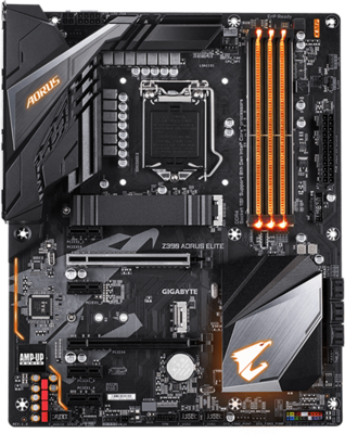 GIGABYTE Alaplap S1151 Z390 AORUS ELITE INTEL Z390, ATX