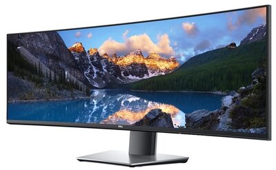 DELL LCD Monitor 49" U4919DW 5120 x 1440, 1000:1, 350cd, 5ms, Display port, HDMI, fekete