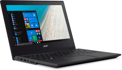 Acer TravelMate B1 (TMB118-M-C7XT) - 11.6" HD, Celeron DualCore N4000, 4GB, 128GB SSD, Linux - Fekete Laptop