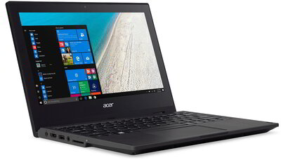 Acer TravelMate B1 (TMB118-M-P23V) - 11.6" HD, Pentium QuadCore N5000, 4GB, 256GB SSD, Linux - Fekete Üzleti Laptop