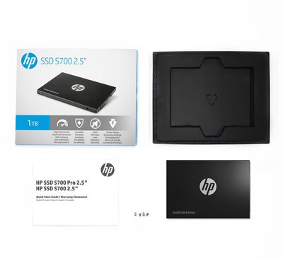 HP SSD S700 1TB 2.5", SATA3 6GB/s, 561/523 MB/s, 3D NAND