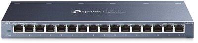 TP-LINK Switch 16x1000Mbps Fémházas Rackes, TL-SG116