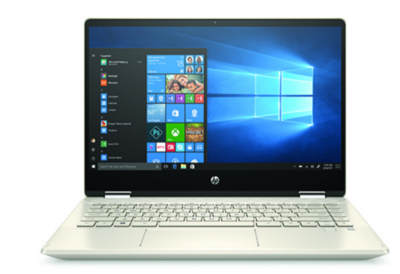 HP Pavilion x360 2in1 14-DH0002NH - 14.0" FullHD IPS TOUCH, Core i3-8145U, 4GB, 256GB SSD, Microsoft Windows 10 Home - Arany Átalakítható Laptop 3 év garanciával - WOMEN'S TOP
