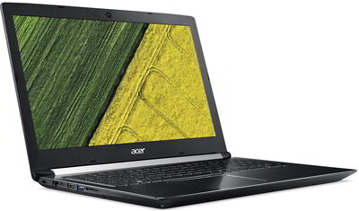 Acer Aspire 7 (A715-72G-73QB) - 15.6" FullHD IPS, Core i7-8750H, 8GB, 240GB SSD+ 1TB HDD, nVidia GeForce GTX 1050Ti 4GB, DOS - Fekete Gamer Laptop (verzió)