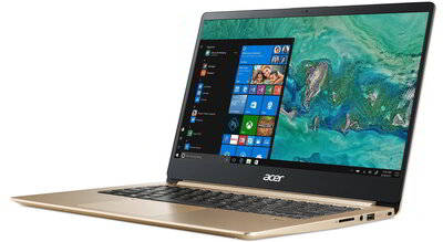 Acer Swift 1 (SF114-32-P73Z) - 14.0" FullHD IPS, Pentium QuadCore N5000, 4GB, 128GB SSD, Microsoft Windows 10 Home - Arany Ultravékony Alumínium Laptop 3 év garanciával - WOMEN'S TOP