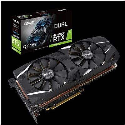 Asus PCIe NVIDIA RTX 2080 Ti 11GB GDDR6 - DUAL-RTX2080TI-O11G