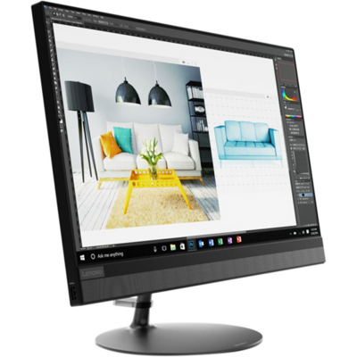 Lenovo IdeaCentre AIO 520-24ICB - 23.8" FullHD, Core i5-8400T, 8GB, 256GB SSD, DVD író, DOS - Fekete All In One Számítógép