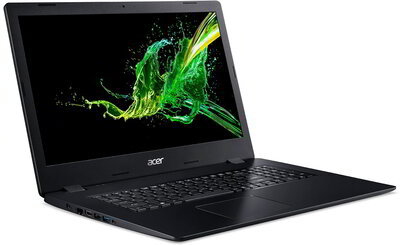 Acer Aspire 3 (A317-51KG-39LV) - 17.3" HD+, Core i3-7020U, 4GB, 1TB HDD, nVidia GeForce MX130 2GB, Linux - Fekete Laptop 3 év garanciával