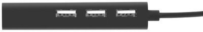 Natec Hub USB-C BUTTERFLY 3-ports + RJ45, Black