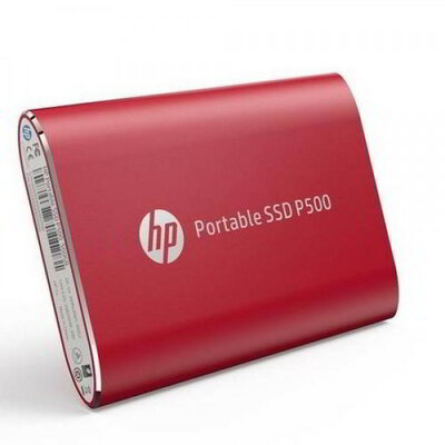 HP P500 250GB Külső SSD merevlemez, USB 3.1 Type-C, Piros