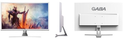 GABA QA-3200S Ívelt LED Monitor - 32" FullHD (1920x1080), 16:9, 3000:1, 300cd, 4 ms, D-Sub, DVI, 3 év garancia