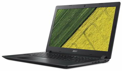 Acer Aspire 3 (A315-51-34V8) - 15.6" HD, Core i3-7020U, 8GB, 128GB SSD, Linux - Fekete Laptop 3 év garanciával (verzió)