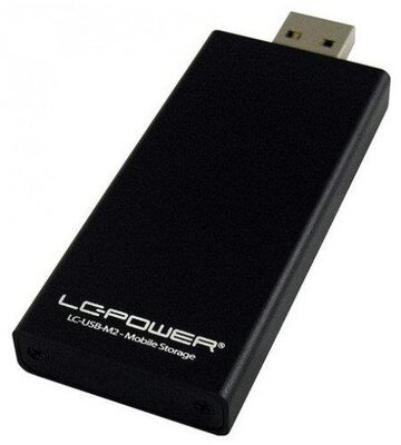 LC Power Külső ház - m.2 SSD > USB3.0 - LC-USB-M2