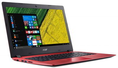 Acer Aspire 1 (A114-31-C36L) - 14.0" FullHD, Celeron N3350, 4GB, 64GB eMMC, Microsoft Windows 10 Home és Office 365 előfizetés - Piros Laptop - WOMEN'S TOP (verzió)