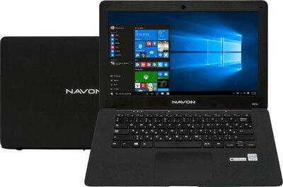 Navon Slim Book - 14" HD, Celeron N3350, 2GB, 32GB eMMC, Microsoft Windows 10 Home - Fekete Ultrabook